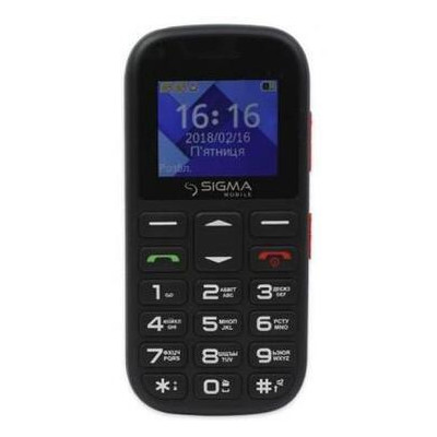 Мобильный телефон Sigma Comfort 50 Mini5 Black Red (4827798337516) *CN фото №1