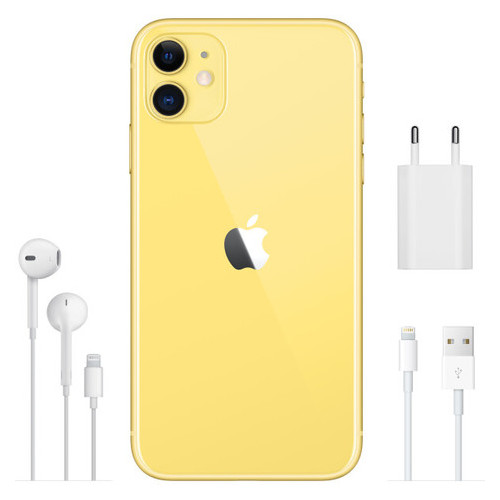 Смартфон Apple iPhone 11 4/128Gb Yellow *EU фото №5