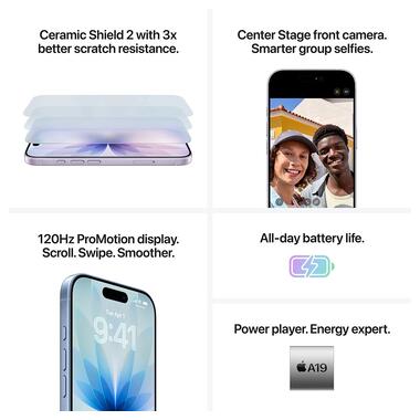Смартфон Apple iPhone 17 256GB Mist Blue (MG6L4AF/A) фото №7