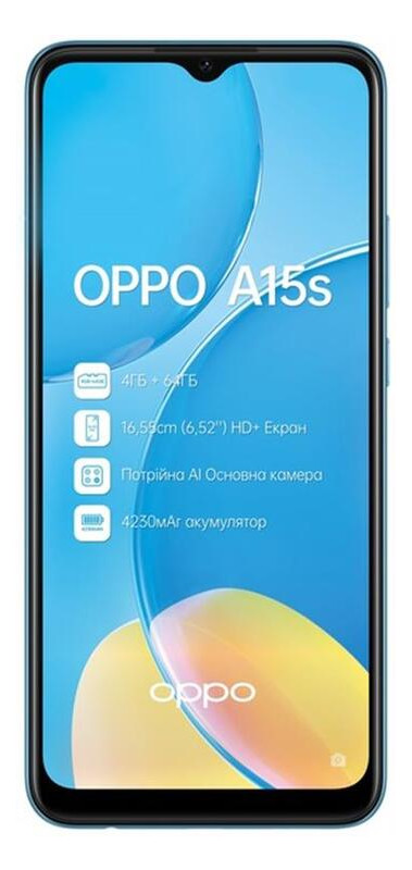 Смартфон Oppo A15S 4/64Gb Mystery Blue фото №2