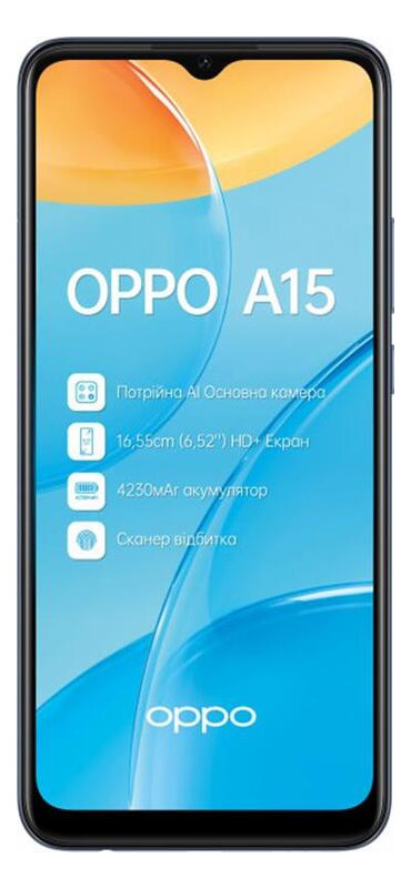 Смартфон Oppo A15 2/32GB Dual Sim Dynamic Black фото №2