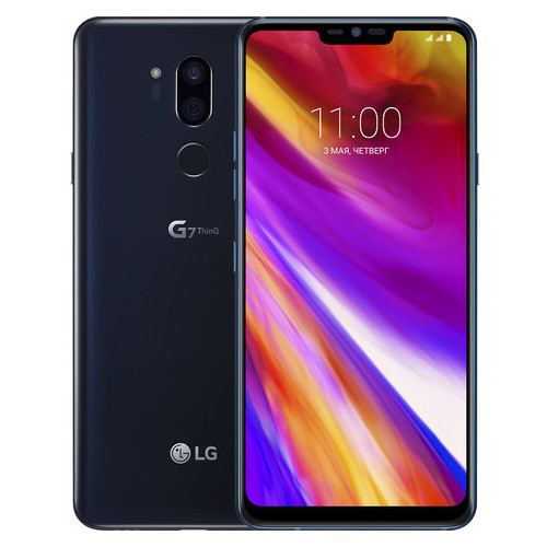 Смартфон LG G7 ThinQ G710ULM 4/64GB 1 Sim Aurora Black Refurbished фото №1