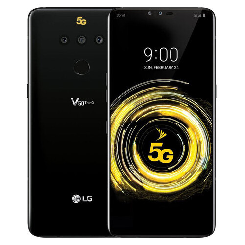 Смартфон LG V50 6/128Gb Black *Refurbished фото №1