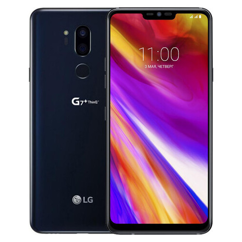 Смартфон LG G7+ ThinQ 6/128GB Aurora Black Refurbished фото №1