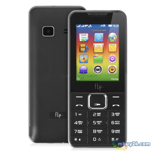 Мобільний телефон Fly FF243 Dual Sim Black фото №2