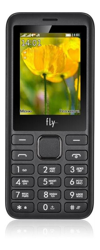 Мобильныq телефон Fly FF249 Dual Sim Black-Blue фото №1