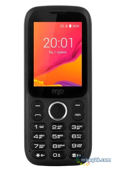 Мобільний телефон Ergo F241 Talk Dual Sim Black фото №1