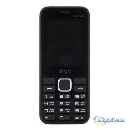 Мобільний телефон Ergo F243 Swift Dual Sim Black фото №1