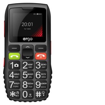 Мобільний телефон Ergo F184 Respect Dual Sim Black фото №1