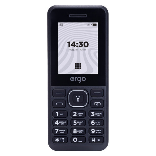 Мобільний телефон Ergo B181 Dual Sim Black фото №1