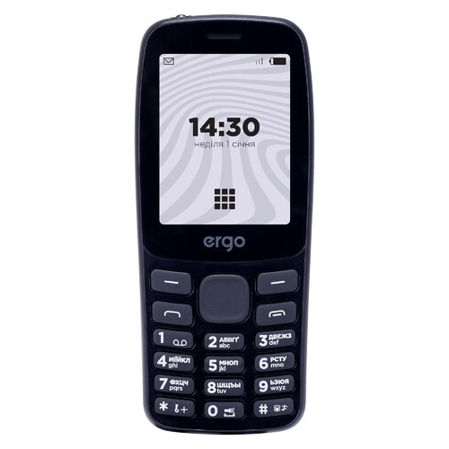 Мобільний телефон Ergo B241 Dual Sim Black фото №1