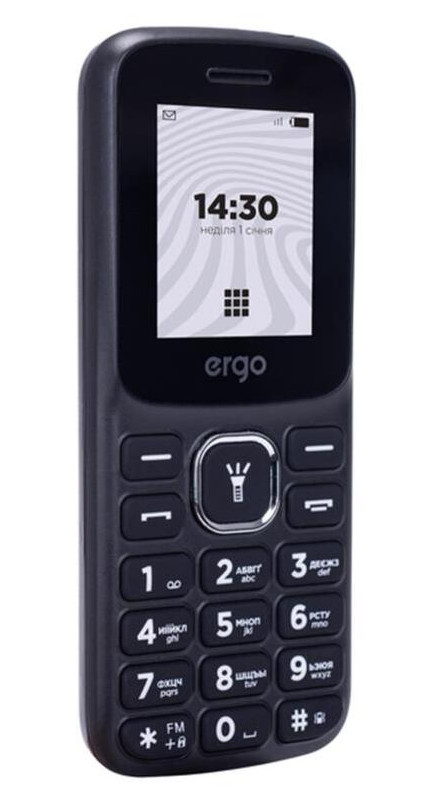 Мобільний телефон Ergo B182 Black фото №3