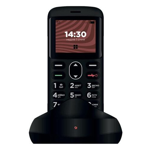 Мобільний телефон Ergo R201 Dual Sim Black фото №1