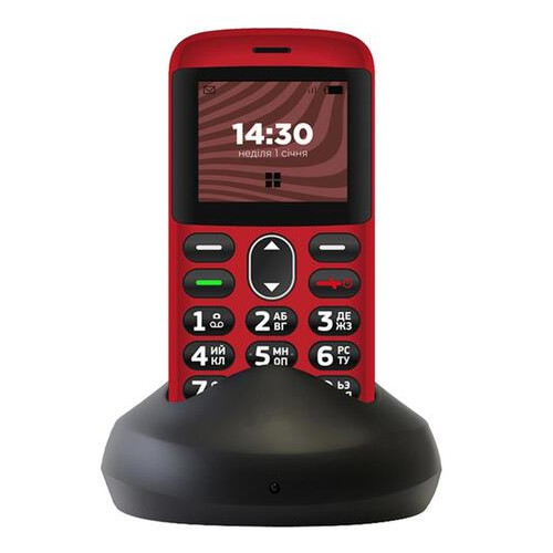 Мобільний телефон Ergo R201 Dual Sim Red фото №1