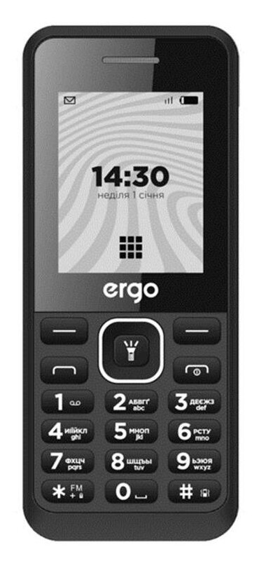 Мобільний телефон Ergo B242 Dual Sim Black фото №1