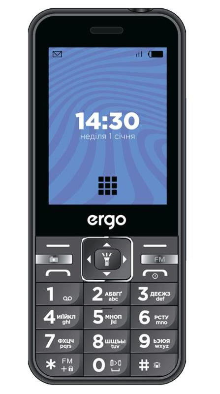 Мобільний телефон Ergo E281 Dual Sim Black фото №1