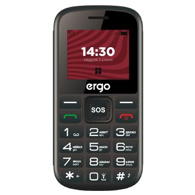 Мобильный телефон Ergo R202 Dual Sim Black фото №1