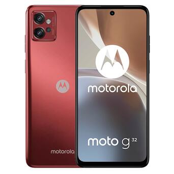 Смартфон Motorola Moto G32 6/128GB Satin Maroon (PAUU0040RS) фото №1