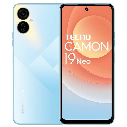 Смартфон Tecno Camon 19 Neo (CH6i) 6/128Gb NFC Ice Mirror Blue (4895180783968) фото №1