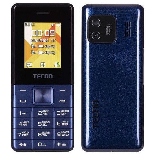 Мобільний телефон Tecno T301 2SIM Deep Blue (4895180778681) фото №1