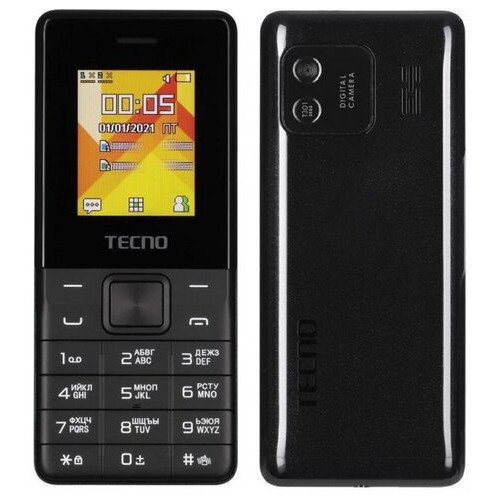Мобільний телефон Tecno T301 2SIM Phantom Black (4895180778674) фото №1