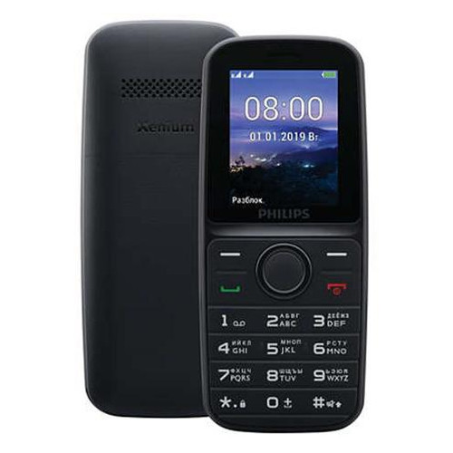 Мобільний телефон Philips Xenium E109 Black (CTE109BK_00) фото №1