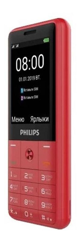 Мобільний телефон Philips Xenium E169 Red фото №4