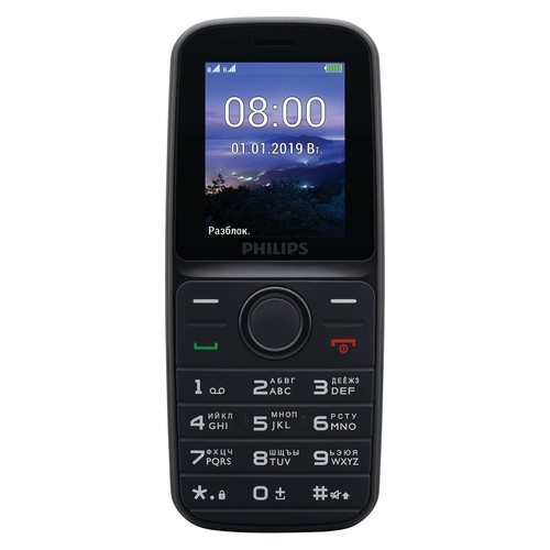 Мобільний телефон Philips E109 Xenium (black) фото №1