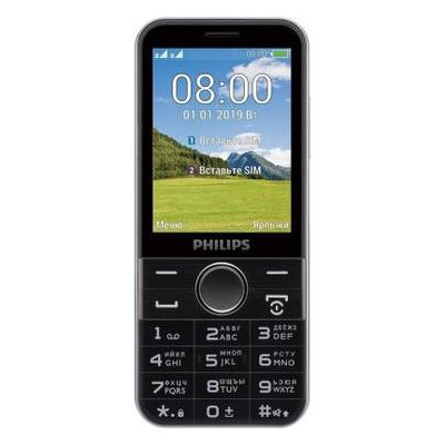 Мобільний телефон PHILIPS Xenium E580 Black фото №1