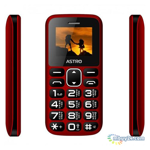 Мобільний телефон Astro A185 Dual Sim Red фото №3