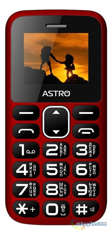 Мобільний телефон Astro A185 Dual Sim Red фото №1