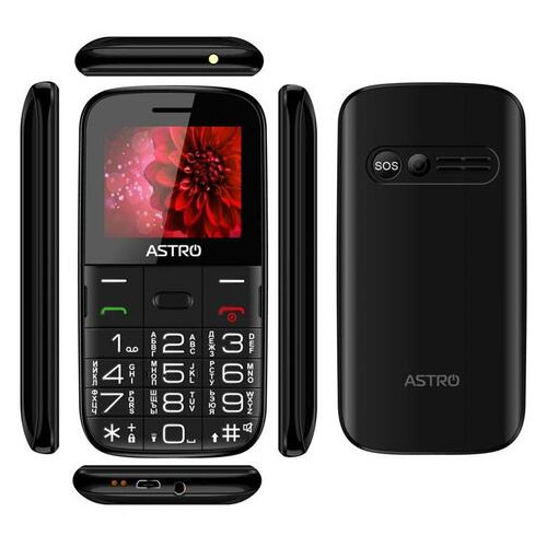 Мобільний телефон Astro A241 Dual Sim Black фото №3