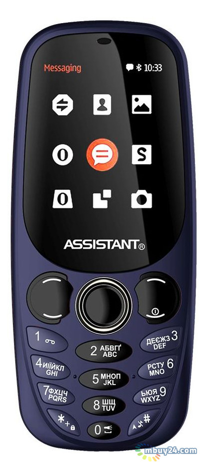 Мобільний телефон Assistant AS-201 Blue фото №1