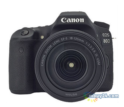 Цифровой фотоаппарат Canon EOS 80D 18-135 IS USM (1263C040AA) фото №1