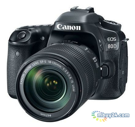 Цифровой фотоаппарат Canon EOS 80D 18-135 IS USM (1263C040AA) фото №3