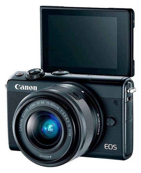 Цифровая камера Canon EOS M100 BK 15-45 RUK CSC Black (2209C048AA) фото №3