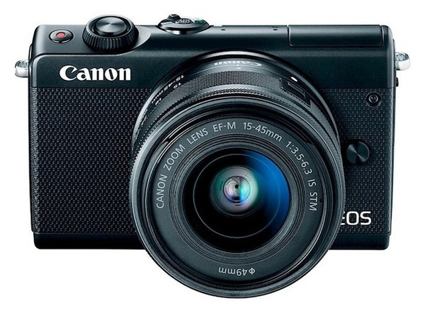 Цифровая камера Canon EOS M100 BK 15-45 RUK CSC Black (2209C048AA) фото №1