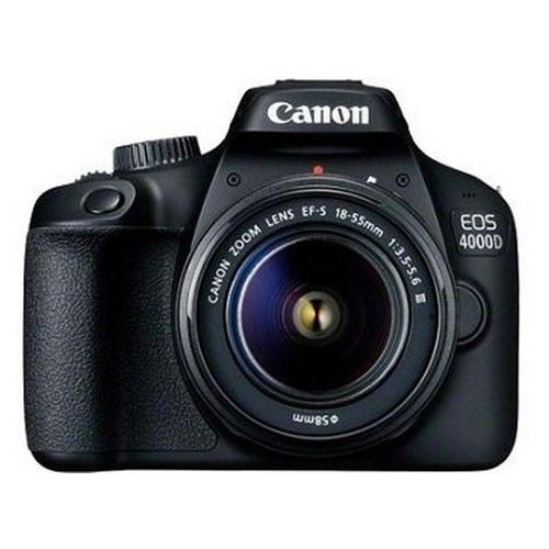 Фотоапарат Canon EOS 4000D об'єктив 18-55 DC III Black (3011C004) фото №1