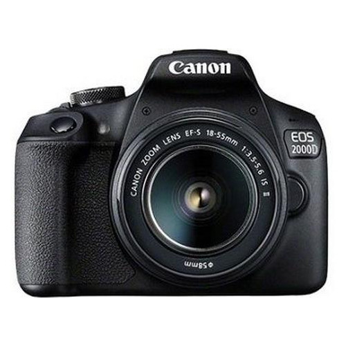 Фотоапарат Canon EOS 2000D об'єктив 18-55 IS II Black (2728C008) фото №1