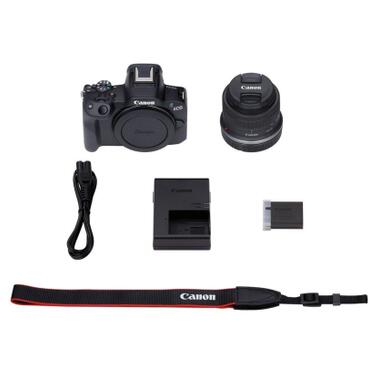 Цифрова фотокамера Canon EOS R50 RF-S 18-45 IS STM Black (5811C033) фото №4