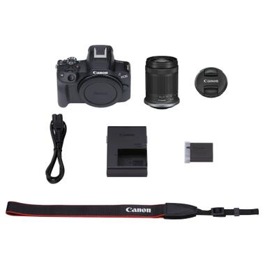 Цифровий фотоапарат Canon EOS R50 + RF-S 18-150 IS STM Black (5811C095) фото №12
