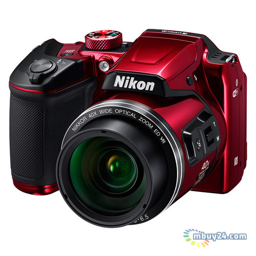 Цифровая фотокамера Nikon Coolpix B500 (VNA953E1) Red фото №1