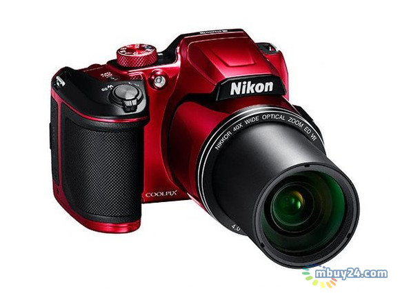 Цифровая фотокамера Nikon Coolpix B500 (VNA953E1) Red фото №2