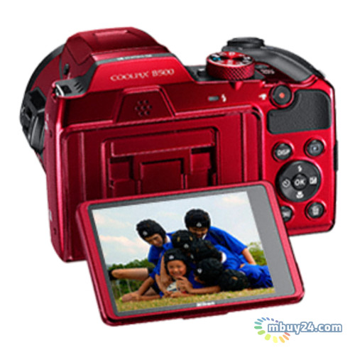 Цифровая фотокамера Nikon Coolpix B500 (VNA953E1) Red фото №4