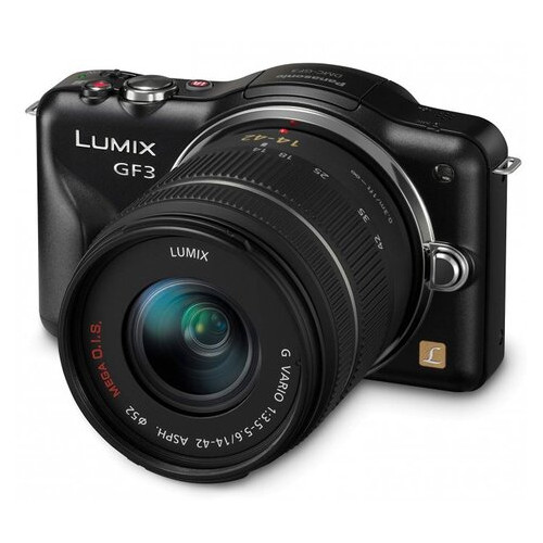 Фотоапарат Panasonic Lumix DMC-GF3 Kit 14-42mm Black (DMC-GF3KEE-K) фото №1