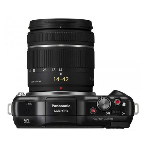 Фотоапарат Panasonic Lumix DMC-GF3 Kit 14-42mm Black (DMC-GF3KEE-K) фото №4