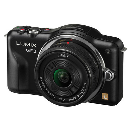 Фотоаппарат Panasonic Lumix 14mm Kit Black  DMC-GF3C фото №2