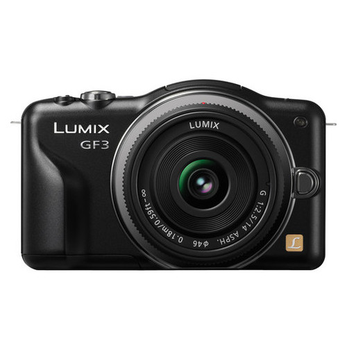 Фотоаппарат Panasonic Lumix 14mm Kit Black  DMC-GF3C фото №1