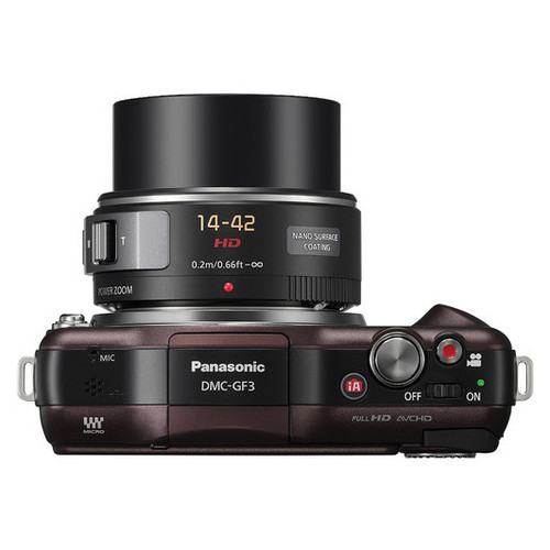 Фотоаппарат Panasonic LUMIX DMC-GF3 Brown 14-42mm Kit фото №2