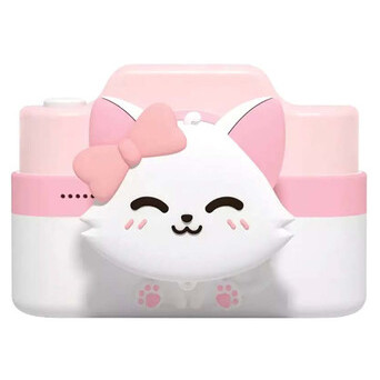 Дитяча фотокамера із сенсорним дисплеєм Epik Baby Photo Camera Cat pink/white фото №1